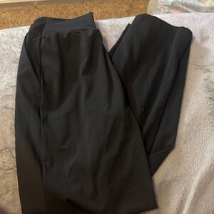 Black Wideleg Leggings